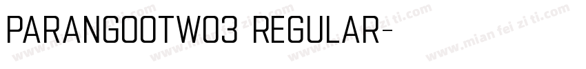 ParangoOTW03 Regular字体转换